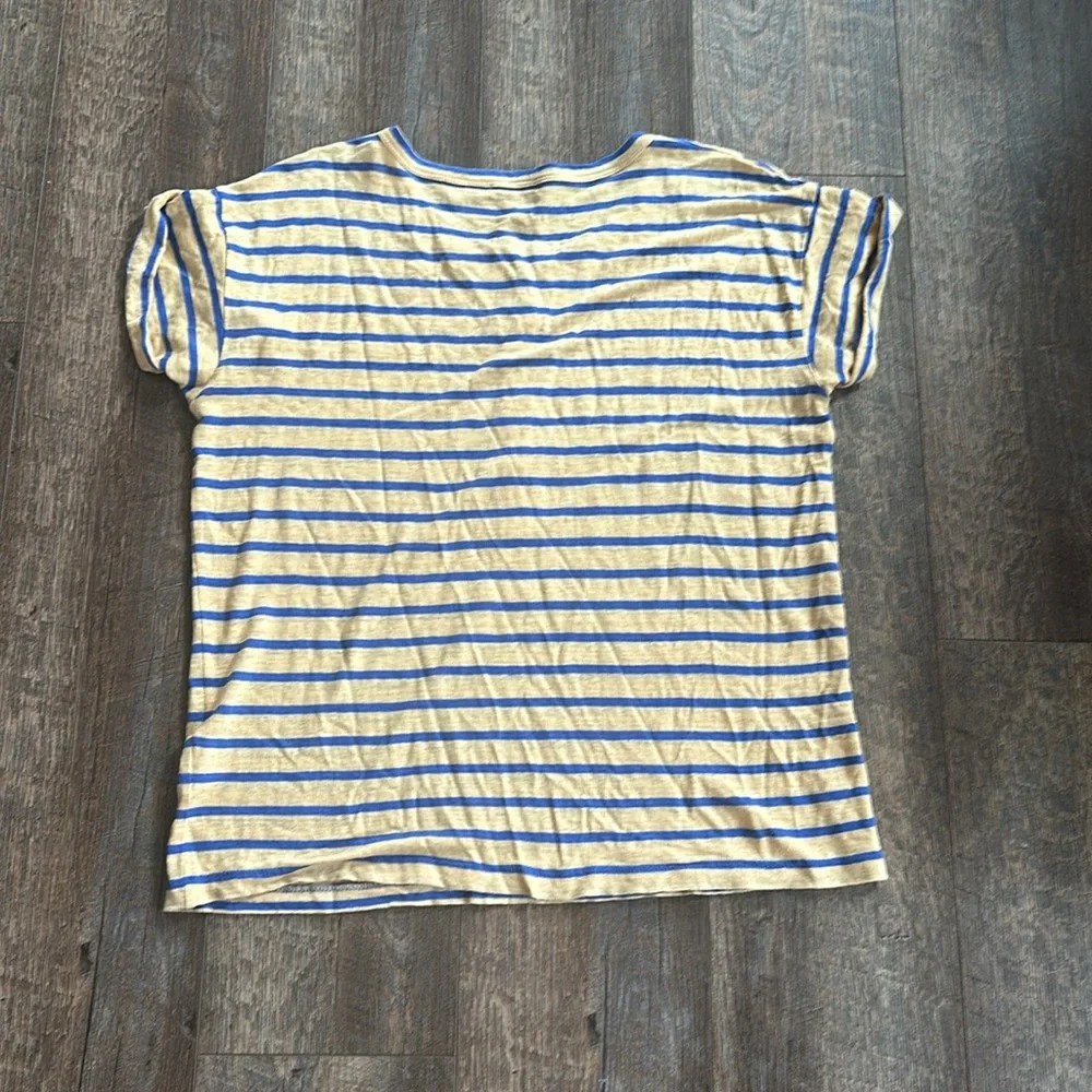 J. Crew Rolled Cuff Henley T-shirt